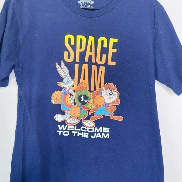 Space Jam A New Legacy Blue Short Sleeve Graphic Tee Sz Medium - Picture 3 of 4